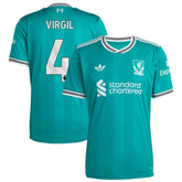 Virgil van Dijk Liverpool 2025/26 Third Replica Player Jersey - Green | Adidas sale