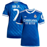 Vinicius Junior Real Madrid Women's 2025/26 Third Replica Player Jersey - Blue | Adidas shop