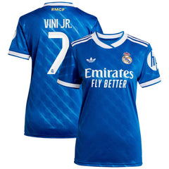 Vinicius Junior Real Madrid Women's 2025/26 Third Replica Player Jersey - Blue | Adidas shop