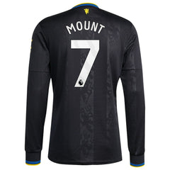 Mason Mount Manchester United 2025/26 Third Replica Long Sleeve Player Jersey - Black | Adidas outlet