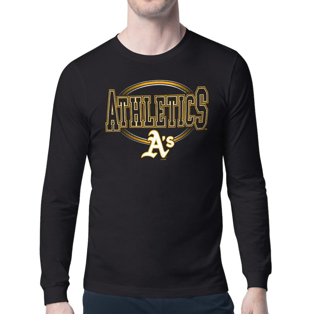 Athletics Starter Team Track Graphic Long Sleeve T-Shirt - Black