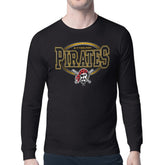 Pittsburgh Pirates Starter Team Track Graphic Long Sleeve T-Shirt - Black