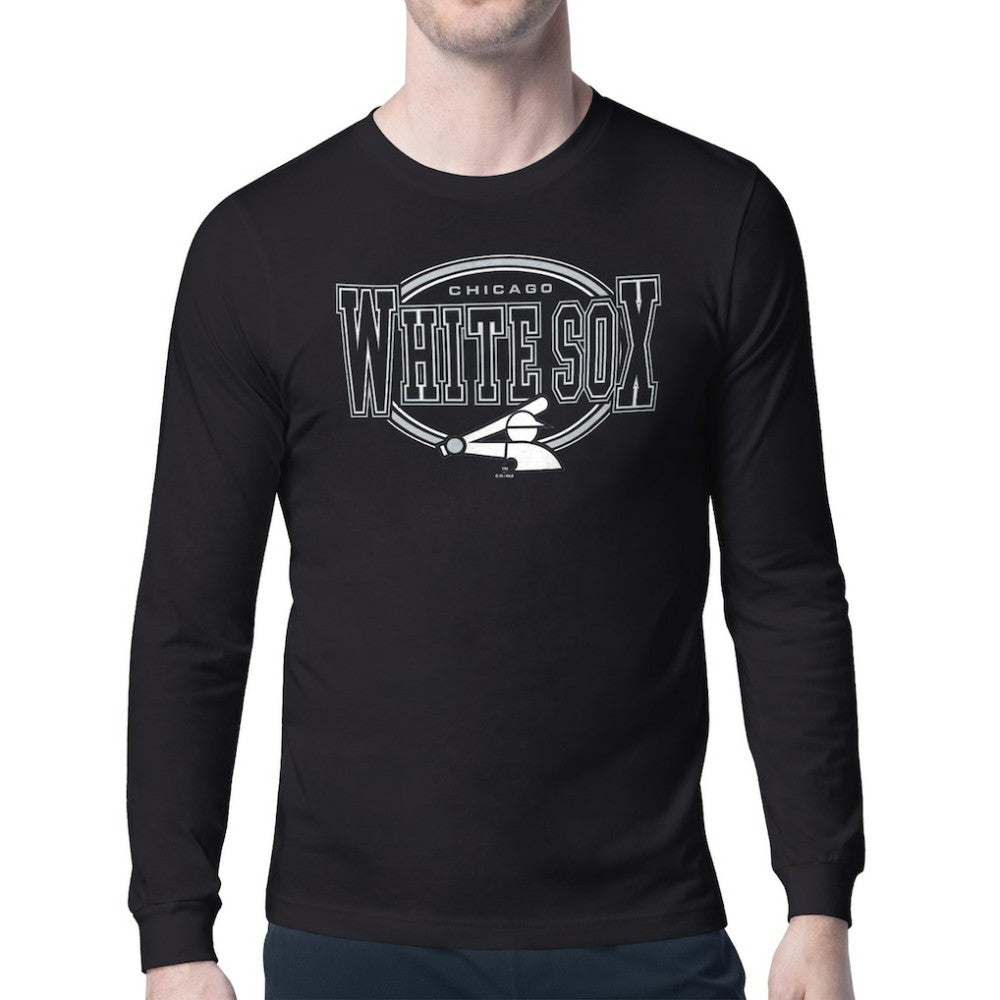 Chicago White Sox Starter Team Track Graphic Long Sleeve T-Shirt - Black