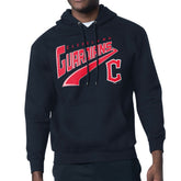 Cleveland Guardians Starter Modern Tailsweep Fleece Tri-Blend Pullover Hoodie - Navy
