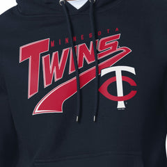 Minnesota Twins Starter Modern Tailsweep Fleece Tri-Blend Pullover Hoodie - Navy