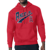 Los Angeles Angels Starter Modern Tailsweep Fleece Tri-Blend Pullover Hoodie - Red