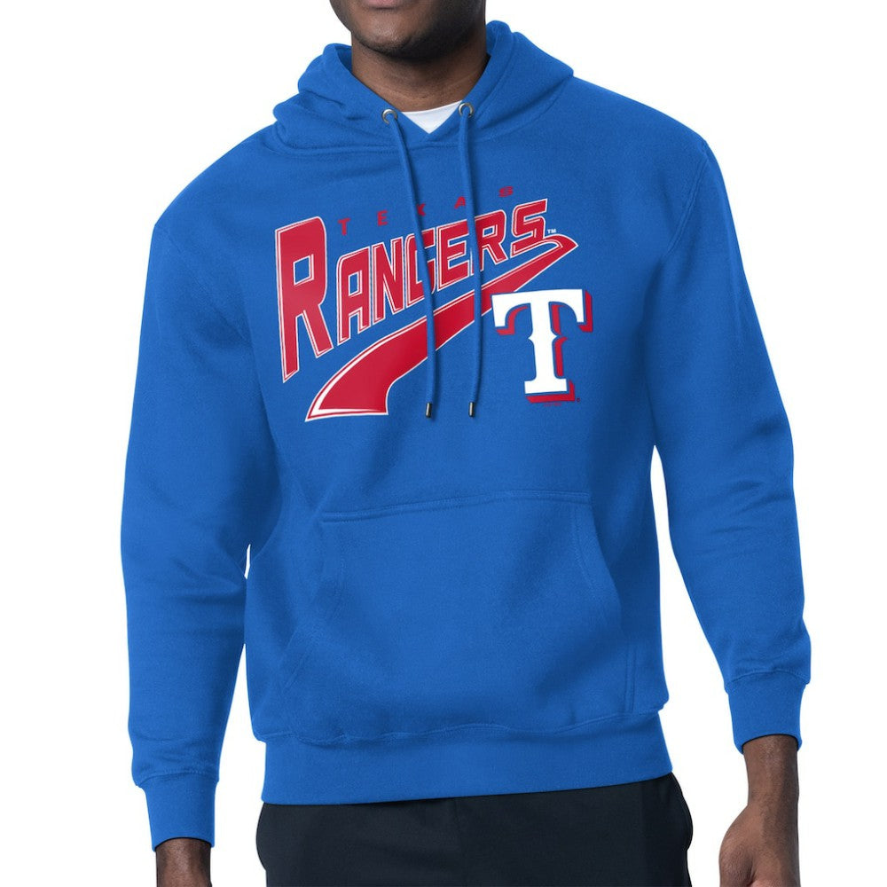 Texas Rangers Starter Modern Tailsweep Fleece Tri-Blend Pullover Hoodie - Royal