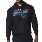 Miami Marlins Starter Logo Push Graphic Hoodie - Black