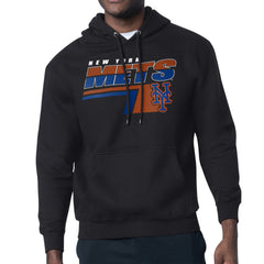 New York Mets Starter Logo Push Graphic Hoodie - Black