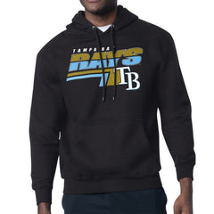 Tampa Bay Rays Starter Logo Push Graphic Hoodie - Black
