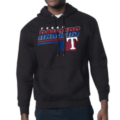Texas Rangers Starter Logo Push Graphic Hoodie - Black