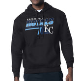 Kansas City Royals Starter Logo Push Graphic Hoodie - Black