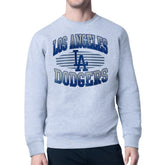 Los Angeles Dodgers Starter Team Grit Graphic Fleece Pullover Sweatshirt - Heather Gray