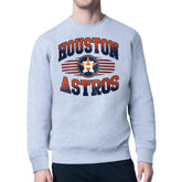 Houston Astros Starter Team Grit Graphic Fleece Pullover Sweatshirt - Heather Gray