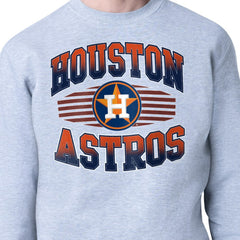 Houston Astros Starter Team Grit Graphic Fleece Pullover Sweatshirt - Heather Gray