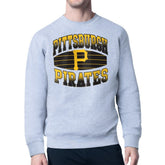 Pittsburgh Pirates Starter Team Grit Graphic Fleece Pullover Sweatshirt - Heather Gray