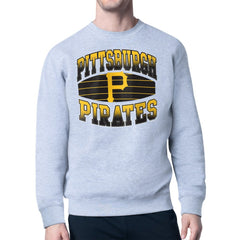 Pittsburgh Pirates Starter Team Grit Graphic Fleece Pullover Sweatshirt - Heather Gray