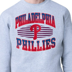 Philadelphia Phillies Starter Team Grit Graphic Fleece Pullover Sweatshirt - Heather Gray