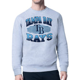 Tampa Bay Rays Starter Team Grit Graphic Fleece Pullover Sweatshirt - Heather Gray