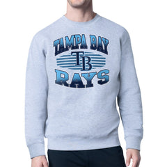 Tampa Bay Rays Starter Team Grit Graphic Fleece Pullover Sweatshirt - Heather Gray