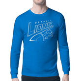 Detroit Lions Starter Modern Tailsweep Graphic Long Sleeve T-Shirt - Blue sale