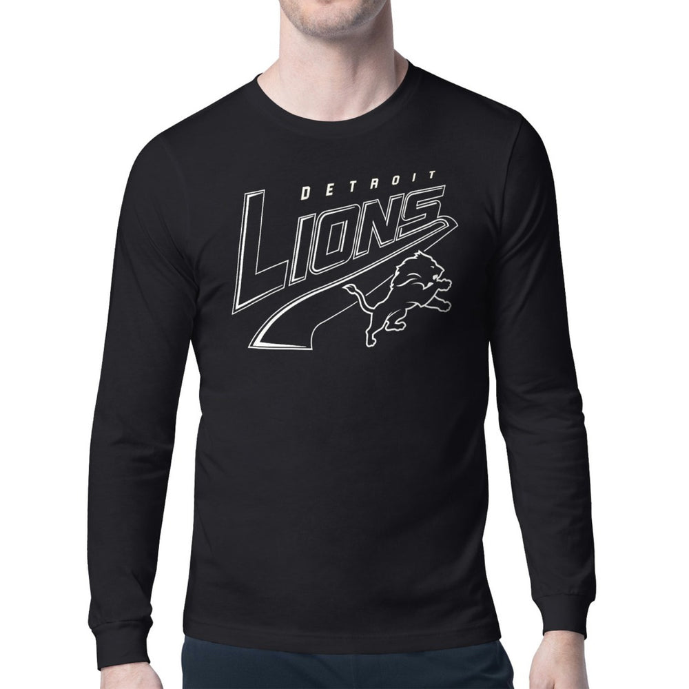 Detroit Lions Starter Modern Tailsweep Graphic Long Sleeve T-Shirt - Black discount