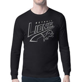 Detroit Lions Starter Modern Tailsweep Graphic Long Sleeve T-Shirt - Black discount