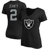 Ashton Jeanty Las Vegas Raiders Women's Plus Size Name & Number T-Shirt - Black on sale