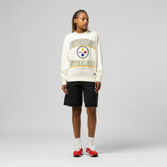 Pittsburgh Steelers Women's Tonal Arch Sweatshirt - Cream outlet