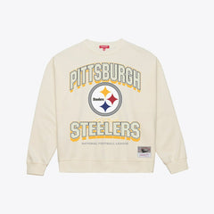 Pittsburgh Steelers Women's Tonal Arch Sweatshirt - Cream outlet