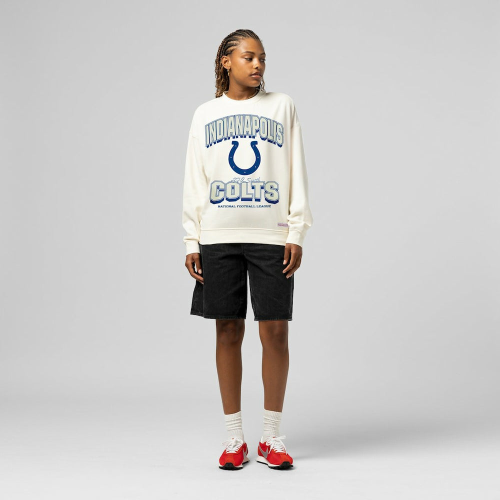 Indianapolis Colts Women's Tonal Arch Sweatshirt - Cream discount
