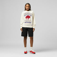 Buffalo Bills Women's Tonal Arch Sweatshirt - Cream discount