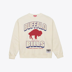 Buffalo Bills Women's Tonal Arch Sweatshirt - Cream discount
