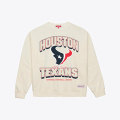 Houston Texans Women's Tonal Arch Sweatshirt - Cream sale