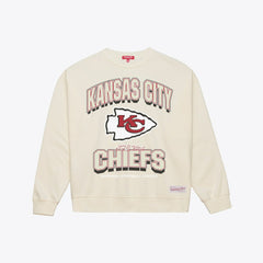 Kansas City Chiefs Women's Tonal Arch Sweatshirt - Cream outlet