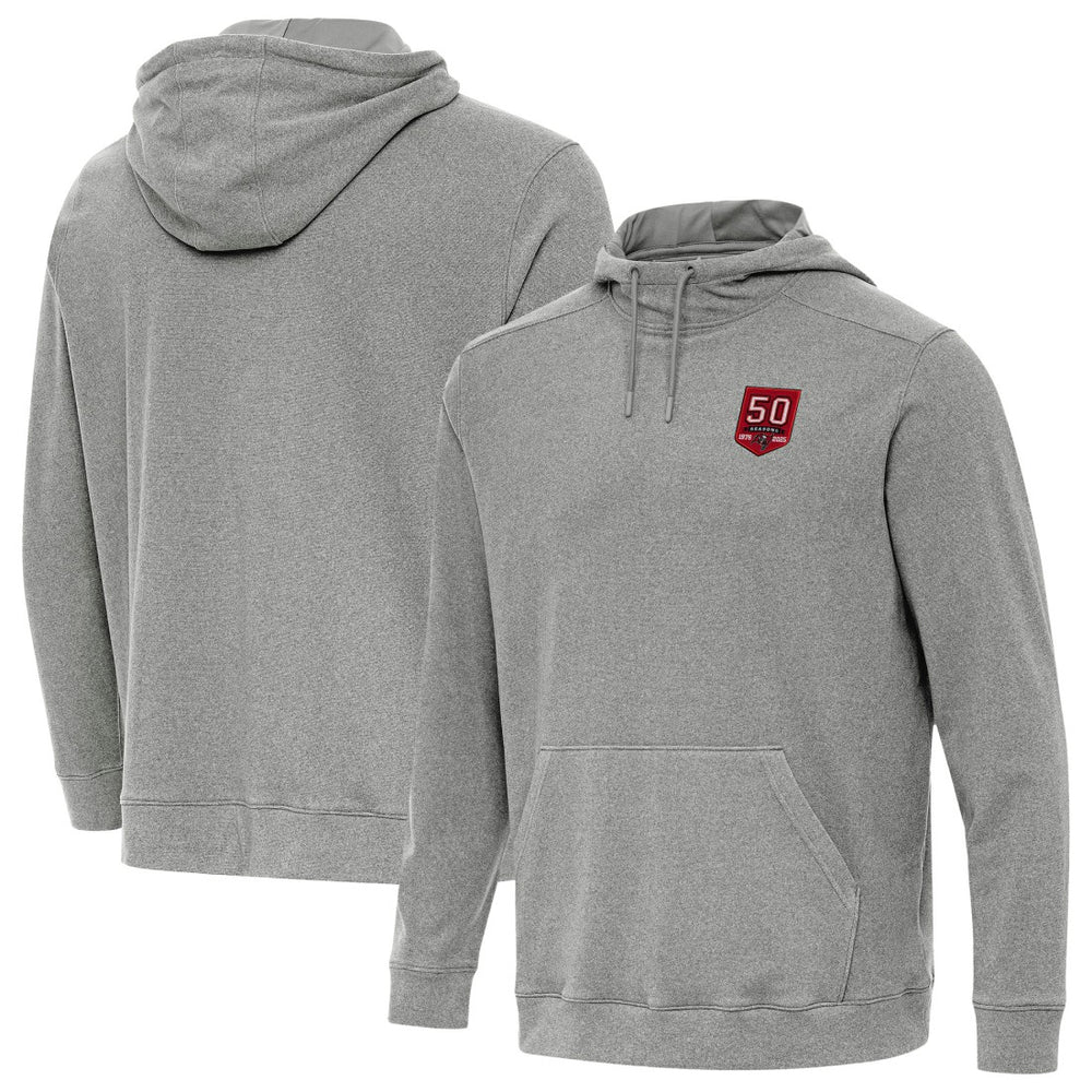 Tampa Bay Buccaneers Antigua 50th Season Cloud Hoodie - Heather Black for sale