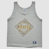 Pittsburgh Pirates Starter 1989 Tank - Gray Vintage