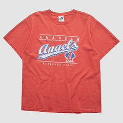 Los Angeles Angels Dynasty 2000s T-Shirt - Red Vintage