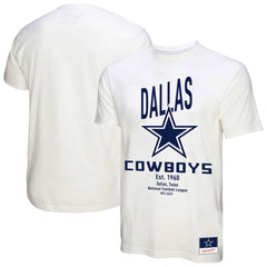 Dallas Cowboys Women's Logo Rise Boyfriend T-Shirt - White for sale