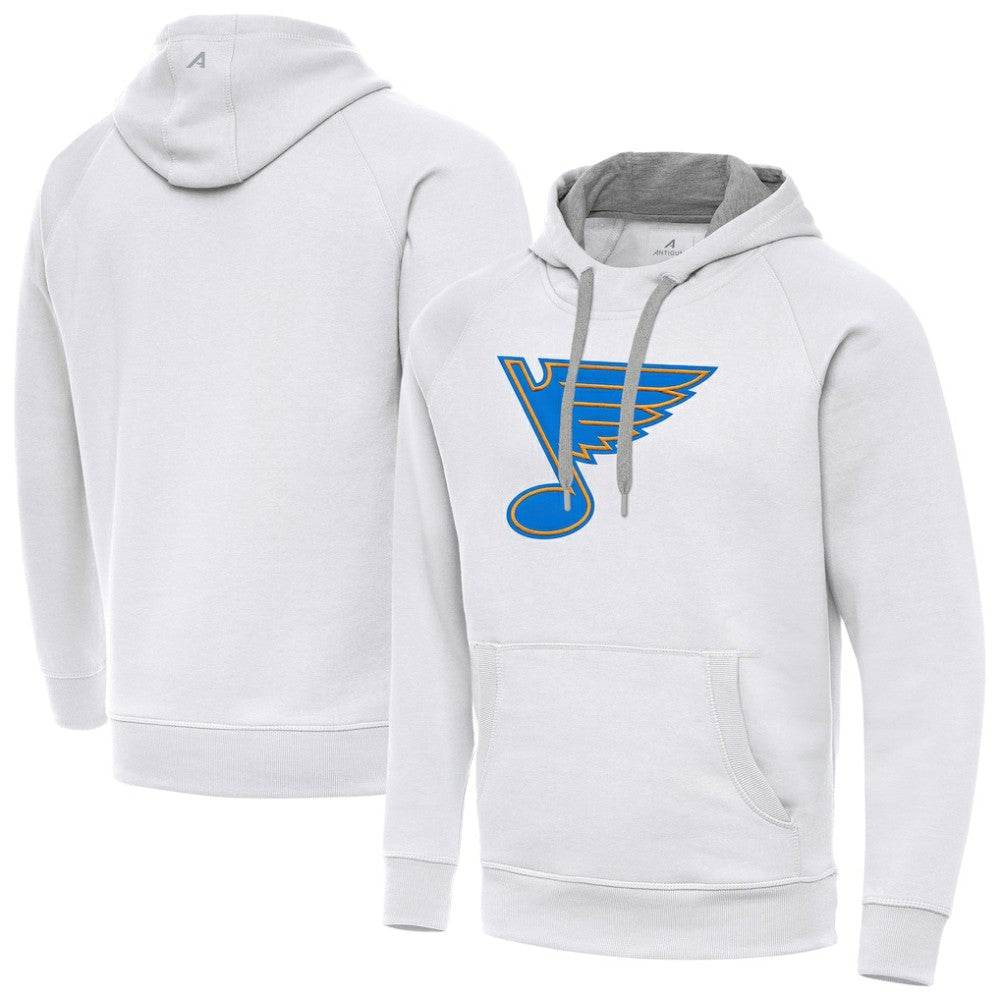 St. Louis Blues Antigua Victory Pullover Hoodie White