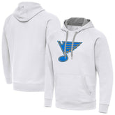 St. Louis Blues Antigua Victory Pullover Hoodie White