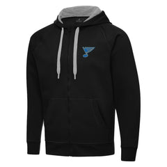 St. Louis Blues Antigua Victory Full-Zip Hoodie Black