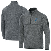St. Louis Blues Antigua Fortune Quarter-Zip Pullover Jacket Heather Gray