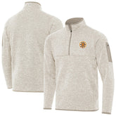 Boston Bruins Antigua Fortune Quarter-Zip Pullover Jacket Oatmeal