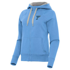 St. Louis Blues Antigua Women's Victory Full-Zip Hoodie Blue