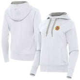 Boston Bruins Antigua Women's Victory Full-Zip Hoodie White
