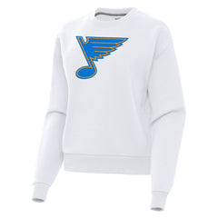 St. Louis Blues Antigua Women's Victory Pullover Sweatshirt White