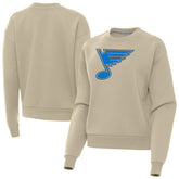 St. Louis Blues Antigua Women's Victory Pullover Sweatshirt Khaki