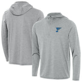 St. Louis Blues Antigua Tidy Quarter-Zip Hoodie Heather Gray