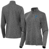 St. Louis Blues Antigua Mentor Long Sleeve Quarter-Zip Mock Polo Heather Black
